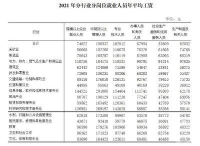 2021年重慶城鎮(zhèn)單位就業(yè)人員年平均工資出爐 技術(shù)服務(wù)行業(yè)表現(xiàn)搶眼，非私營單位人均超10萬元